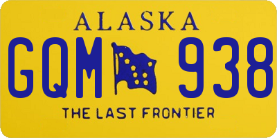 AK license plate GQM938