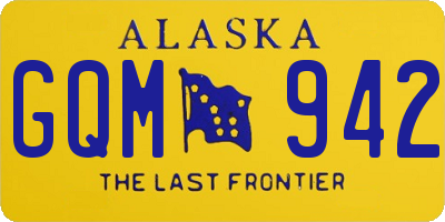 AK license plate GQM942