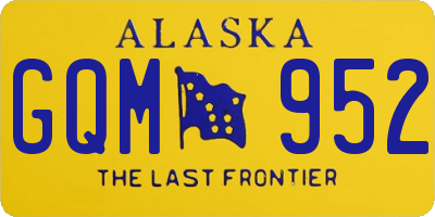AK license plate GQM952
