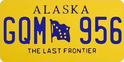 AK license plate GQM956