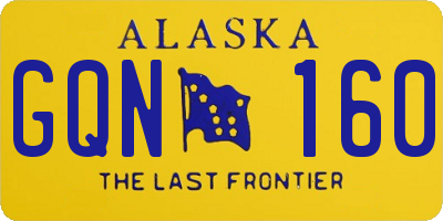 AK license plate GQN160