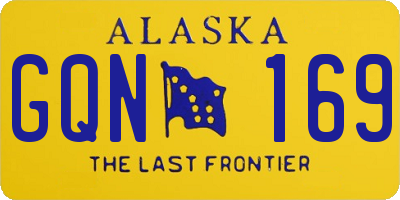 AK license plate GQN169