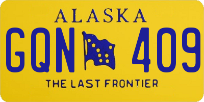 AK license plate GQN409