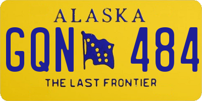 AK license plate GQN484