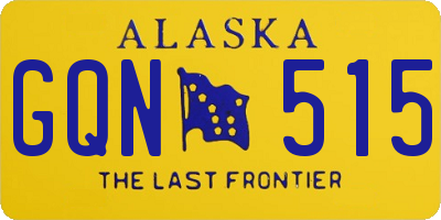 AK license plate GQN515