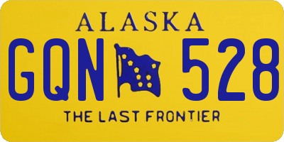 AK license plate GQN528