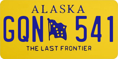 AK license plate GQN541
