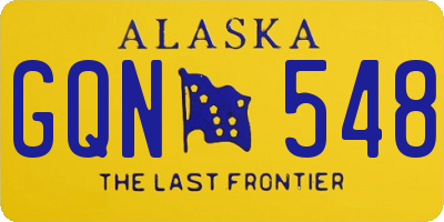 AK license plate GQN548