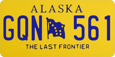 AK license plate GQN561