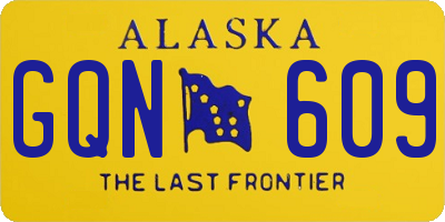 AK license plate GQN609