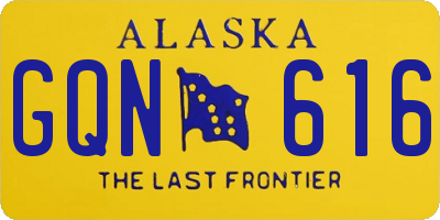 AK license plate GQN616