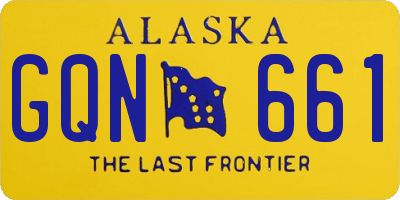 AK license plate GQN661