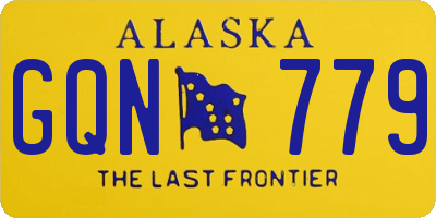 AK license plate GQN779