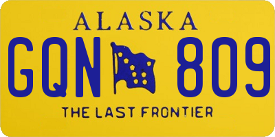 AK license plate GQN809