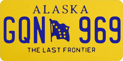 AK license plate GQN969