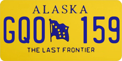 AK license plate GQO159