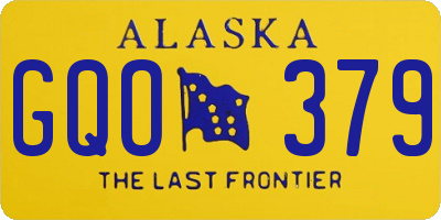 AK license plate GQO379
