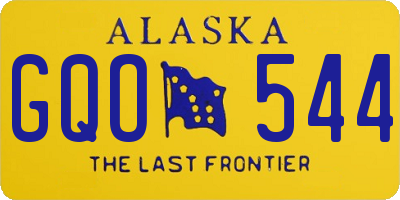 AK license plate GQO544
