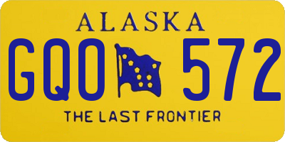 AK license plate GQO572