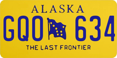 AK license plate GQO634