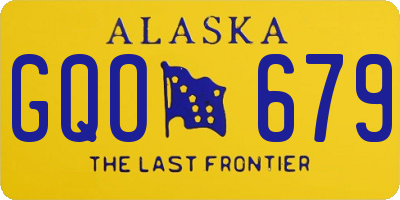 AK license plate GQO679