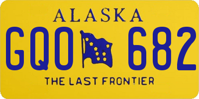 AK license plate GQO682