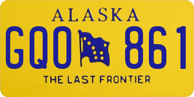 AK license plate GQO861