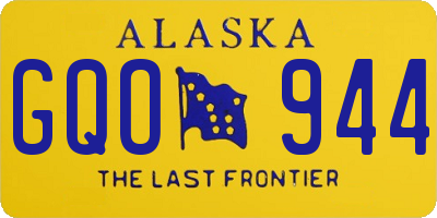 AK license plate GQO944