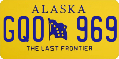 AK license plate GQO969