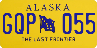 AK license plate GQP055