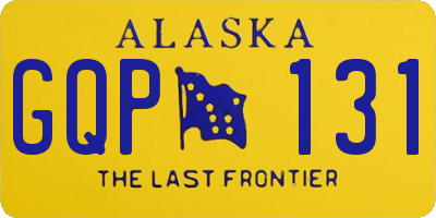 AK license plate GQP131