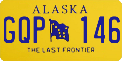 AK license plate GQP146