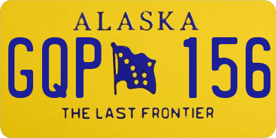 AK license plate GQP156