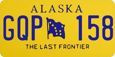 AK license plate GQP158