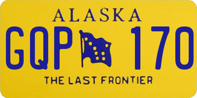 AK license plate GQP170