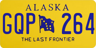 AK license plate GQP264