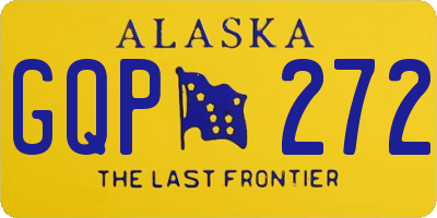 AK license plate GQP272