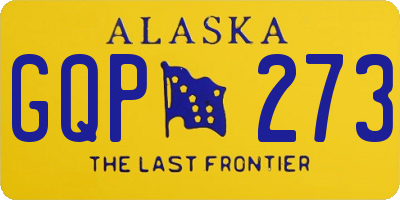 AK license plate GQP273