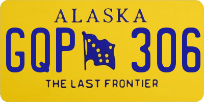 AK license plate GQP306