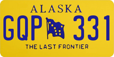 AK license plate GQP331