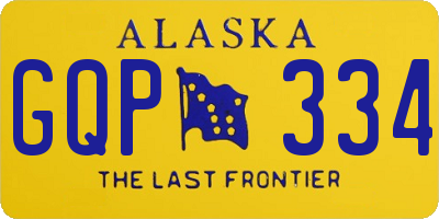 AK license plate GQP334