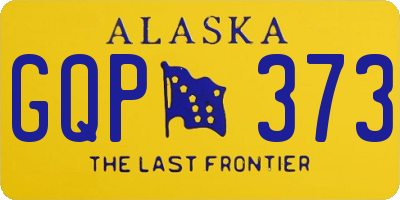 AK license plate GQP373