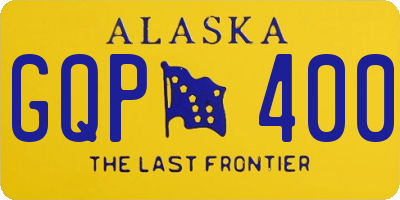 AK license plate GQP400