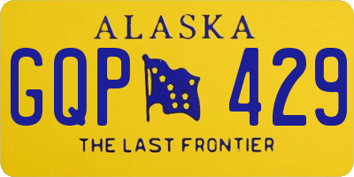 AK license plate GQP429