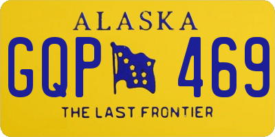 AK license plate GQP469