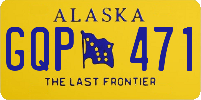 AK license plate GQP471