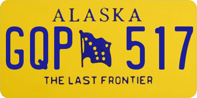 AK license plate GQP517