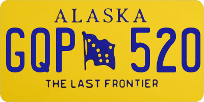 AK license plate GQP520