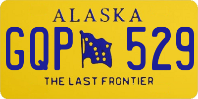 AK license plate GQP529
