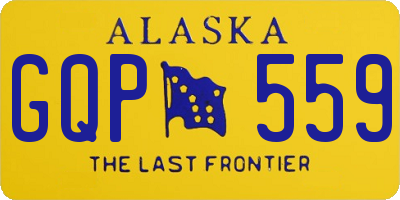 AK license plate GQP559